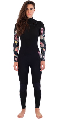 Roupa De Mergulho Hurley Plus Feminino 2025 Com Zíper Chest Zip 4/3mm WFS0012433 - Wonderland