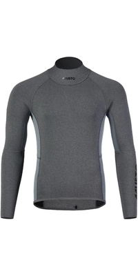 2025 Musto Masculino Champ Manga Longa 2mm Neoprene Top 82415 - Dark Grey / Marle