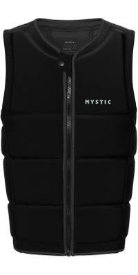 2025 Colete Masculino Mystic Brand Front Zip Wake Impact 35005.240215 - Black