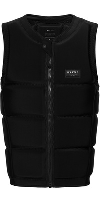 2026 Mystic Mens Star Front Zip Wake Impact Vest 35005.240245 - Black