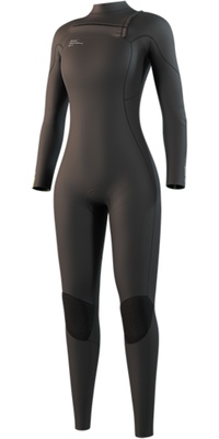 Fato De Mergulho Feminino Mystic Evolve Natural Foam Com Chest Zip 4/3mm 2026 35000.250040 - Black
