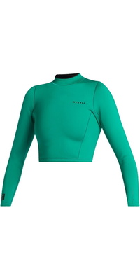 Mystic Mulheres Lunar 2mm Neoprene Long Sleeve Crop Top 35001.240221 - Green