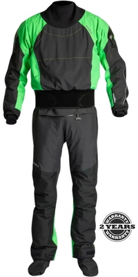 2026 Nookie Fusion Latex Drysuit DR50 - Black / Verde