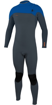 2025 ONeill Mens Hyperfreak Comp 4/3mm Zip Free Wetsuit 4971 - Dark Orion / Deep Sea