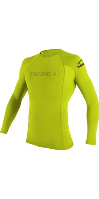 2026 ONeill Colete De Lycra De Manga Comprida Para Jovens Skins 3346 - Lime