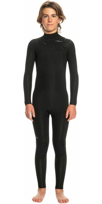 2026 Quiksilver Boys Everyday Sessions 3/2mm Chest Zip Wetsuit EQBW103107 - Black