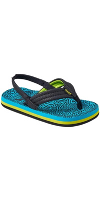 Reef Toddler Little Ahi Flip Flops / Sandals CJ2840 - Blue Coral