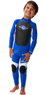 Rip Curl Omega 4/3mm Back Zip Fato De Treino 2026 Groms 001TFS - Blue