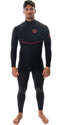 2025 Rip Curl Masculino Flashbomb Fusion 5/3mm Zip Free Wetsuit 163MFS - Black