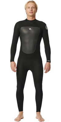 2026 Rip Curl Mens Omega 3/2mm Back Zip Wetsuit 15IMFS - Black