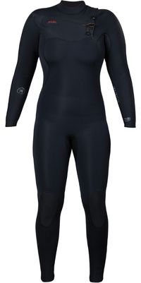 2025 Fato De Mergulho Feminino Xcel Infiniti Com Chest Zip 5/4mm WN54Z2L4 - Black