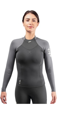 2026 Zhik Feminino Superwarm X Neoprene Wetsuit Top DTP-1180-GRY - Grey