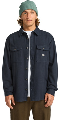 2025 Billabong Mens Del Mar Flannel Shirt EBYWT03018 - Dark Navy