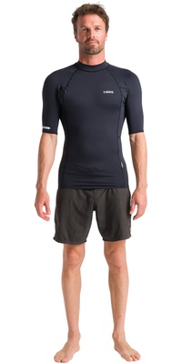 2026 C-Skins Colete De Lycra De Manga Curta Para Homem NuWave UV Basics C-NLYSSMC - Black