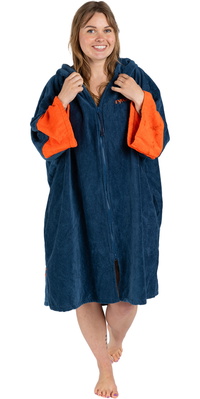 2026 Dryrobe Robe De Toalha Com Capuz E Fecho De Correr Para Adulto FZORGTWLDSB - Deep Sea Blue