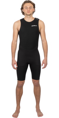 2026 Gul Masculino Response 3/2mm Flatlock Short John Wetsuit Re5304-b9 - Preto