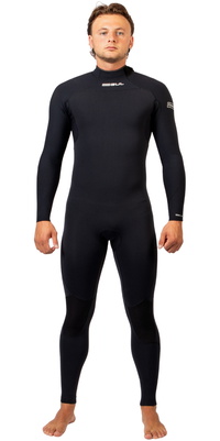 Roupa De Mergulho Masculina Gul Yulex Flexor 4/3mm Com Back Zip FX1217 - Black