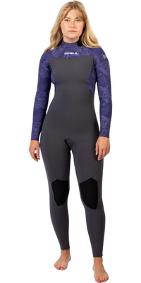 Roupa De Mergulho Feminina Gul Yulex Flexor 3/2mm Com Back Zip FX1222-GYTB 2026 - Grey / Tiebird