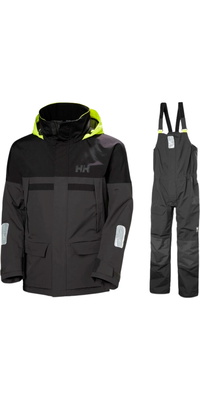 2026 Helly Hansen Casaco E Fato De Vela Com Suspensórios Para Homem Pier 4.0 HHMPJAPBBE - Ebony