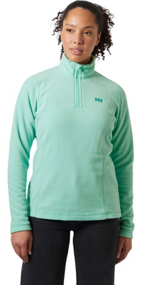 Casaco Helly Hansen Daybreaker Feminino 2025 Com Zíper 1/2 Fleece 50845 - Lagoon