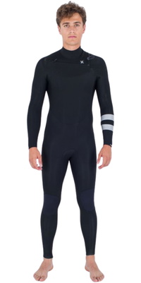 Fato De Mergulho Hurley Advant 3/2mm Com Zíper Chest Zip 2026 MFS0013322 Masculino - Black