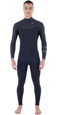 Roupa De Mergulho Hurley Plus 5/3mm Chest Zip 2025 MFS0012504 Para Homens - Black