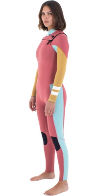Fato De Mergulho Hurley Advant 3/2mm Chest Zip Feminino 2025 WFS0013302 - Coral