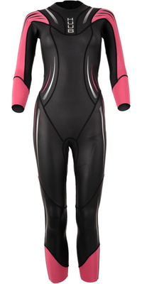 2026 Huub Fato De Banho Surface Swim Wetsuit SURFWHU Para Mulher - Black / Fluo Pink