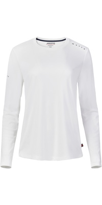 Camiseta Feminina Musto Evo Crew Com Proteção Solar E Manga Comprida 2026 82445 - White