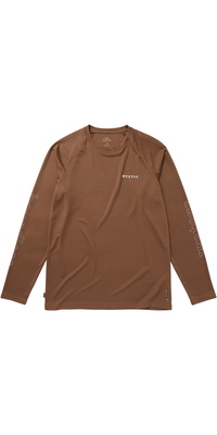 2025 Mystic Mens Tactic Long Sleeve Loose Fit Quick Dry Top 35001.250220 - Brown