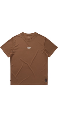2025 Mystic Mens Tactic Short Sleeve Loose Fit Quick Dry Rash Vest 35001.250221 - Brown
