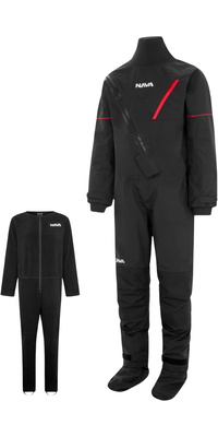 2026 Nava Performance Club Front Zip Fato Seco & Club Fleece Fato Interior NAVADSAUSB - Black