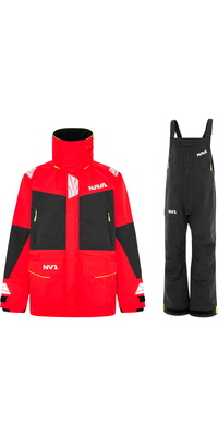 2026 Nava Performance Casaco E Calças NV2 Para Homem Fato De Vela NAVAJATCS - Vermelho / Black