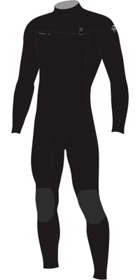 2026 ONeill Junior Epic 4/3mm Chest Zip Wetsuit 5655 - Black