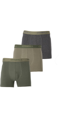 2025 O'Neill Homem Calções De Boxer Uni 3-Pack 900003 - Green / Antracite Mel