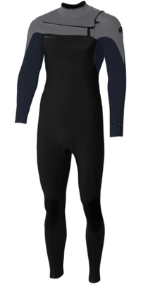 2026 ONeill Mens Epic 5/4mm Chest Zip Wetsuit 5648 - Black / Slate / Smoke
