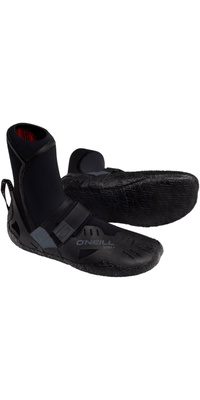 2026 ONeill Psycho Tech 5mm + Botas De Neoprene De Biqueira Redonda 5672 - Black