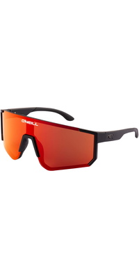 2026 ONeill Mens Sunglasses 9038 ONS-9038-2.0-104 RED - Matte Black / Red Mirror