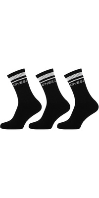 2025 ONeill Sport Meias Listrada 3-Pack 770023 - Black