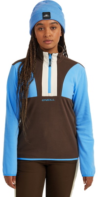 2025 ONeill FWCCruz Triple Polartec Half-Zip Fleece 1350080 - Blue Poppy Colour Block