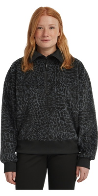 2025 O'Neill Camisola Com Meio Fecho Indispensável Para Mulher Fleece 1350089 - Black Animalica