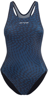 2025 Orca Fato De Banho Core One Piece Para Mulher MS51 - Deep Blue Print