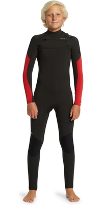 2026 Quiksilver Junior Everyday Sessions 3/2mm Chest Zip Wetsuit EQBW103107 - High Risk Red