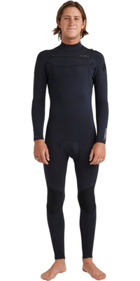 Fato De Mergulho Quiksilver Everyday Sessions 4/3mm Com Zíper Chest Zip 2025, Masculino, 25AW213512 - Black