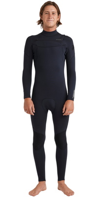 Fato De Mergulho Quiksilver Everyday Sessions 5/4/3mm Com Zíper Chest Zip Masculino, 2025, 25AW213513 - Black