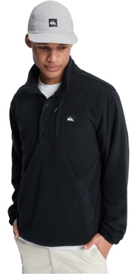 2026 Quiksilver Homens Sem Destino Meia Abertura Fleece EQYPF03072 - Black