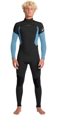 2026 Quiksilver Mens Prologue + 4/3mm Back Zip Wetsuit 25AW213516 - Cloud Blue