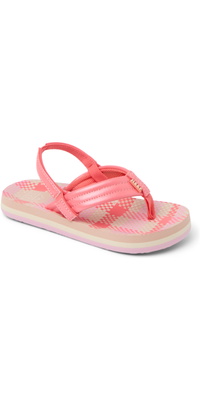 2025 Reef Sandálias Little Ahi CJ6516 - Pink Plaid