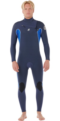 2025 Rip Curl Mens Dawn Patrol 5/3mm Chest Zip Fato De Mergulho 16PMFS - Electric Cobalt
