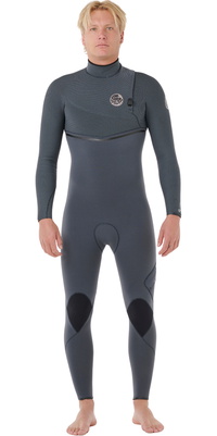 2026 Rip Curl Mens E-Bomb 4/3mm Zip Free Fato De Mergulho 17MMFS - Iron